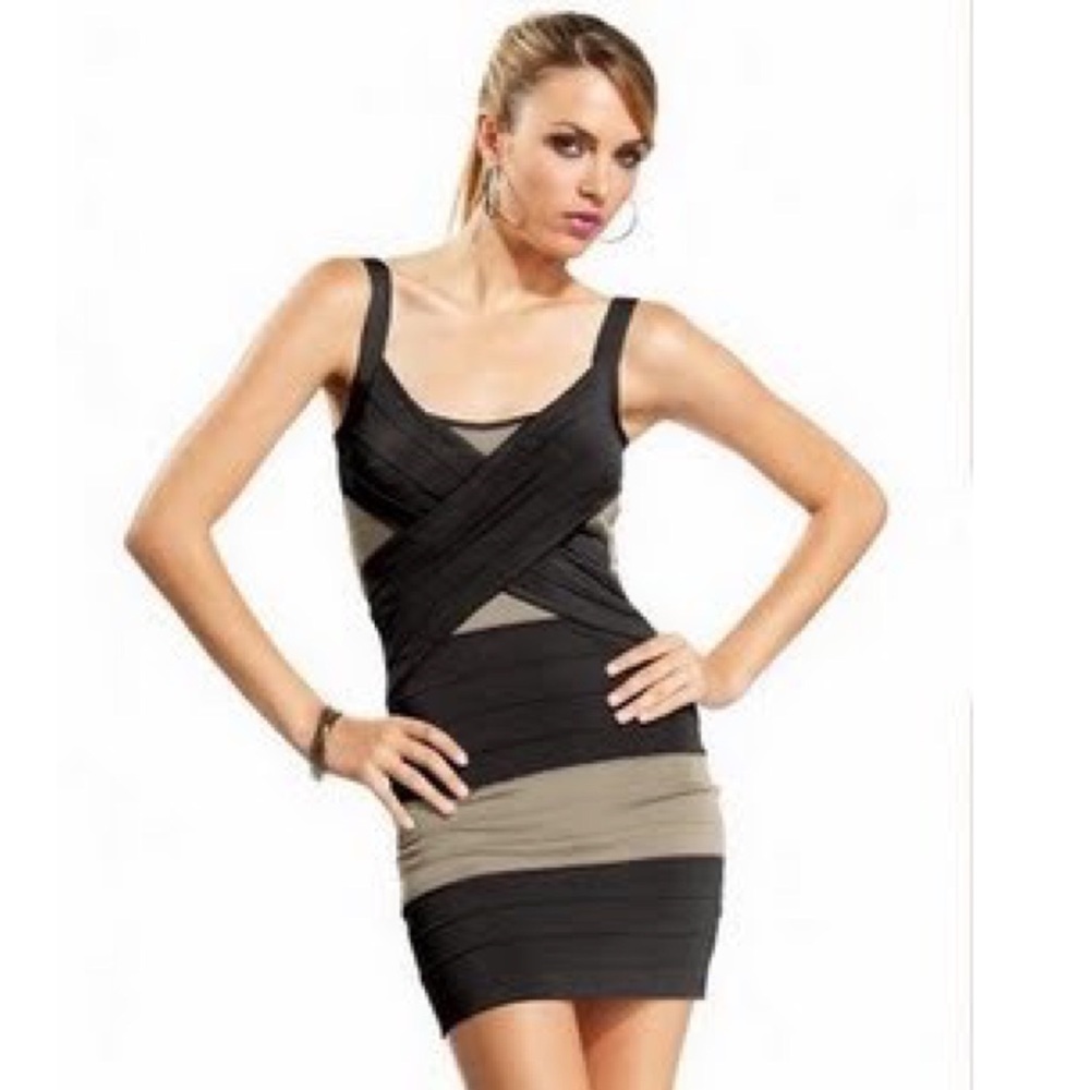 Purple and black bandage dress!